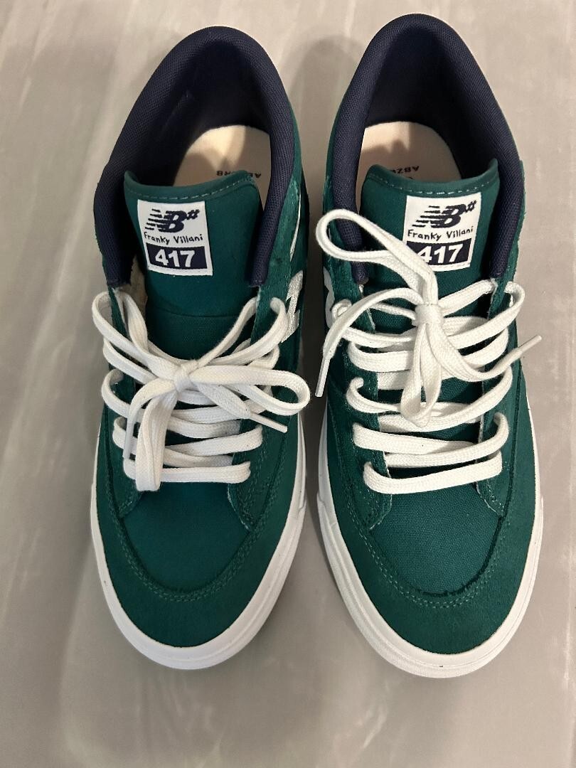 New Balance Numeric Franky Villani 417&comma; Green&sol;White&comma; Size 11&period;5 M - NIB
