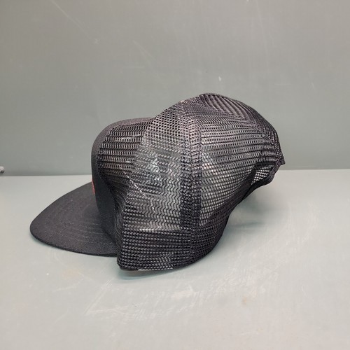 Snap-On Black Baseball Cap Mesh Back Logo White Letter Red Outline NEW Old Stock - Picture 2 of 11
