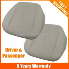 Driver & Passenger Bottom Leather Seat Cover Tan For 2010 - 2014 Subaru Outback