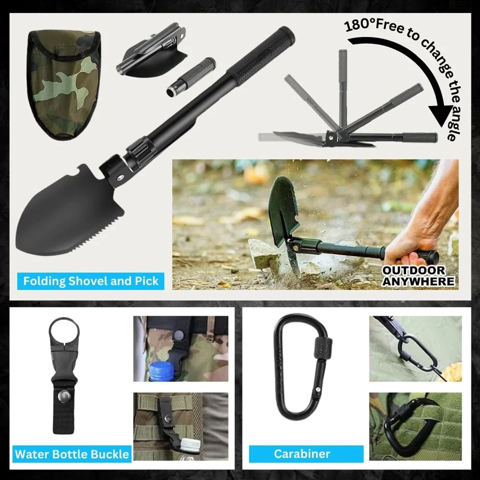 Survival Kit and First Aid Kit, 142Pcs Survival Gear & Equipment, for Men Dad Hu - Image 4 of 4