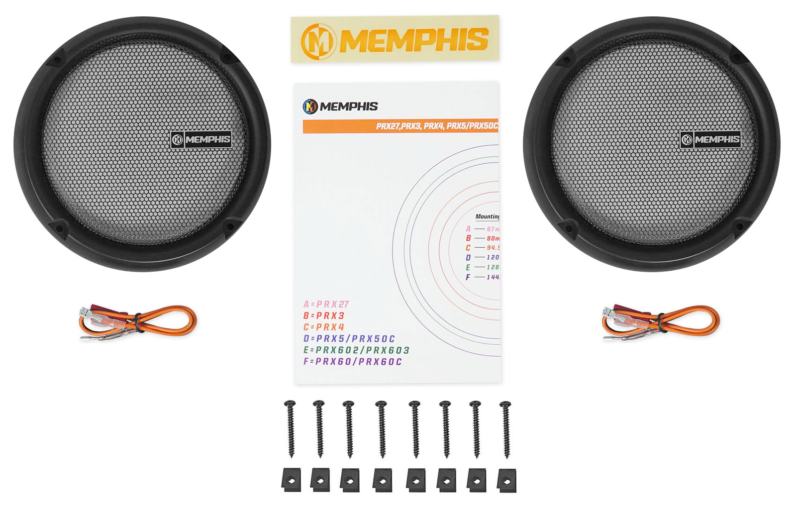 Пара автомобильных динамиков Memphis Audio PRX603 652 PRX5 525 Звуковой комплект ROCKMAT