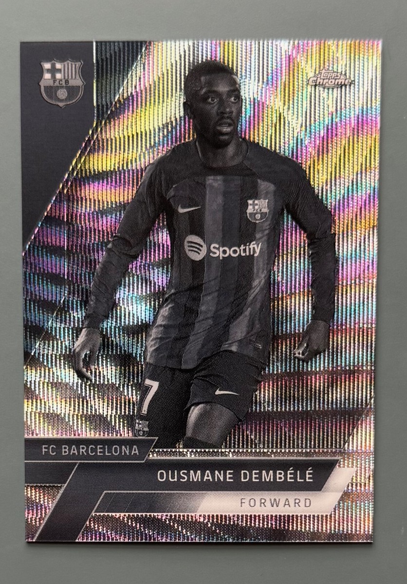 2022-23 Topps Chrome FC Barcelona #74 Ousmane Dembele B/W | eBay