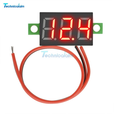 1/2/5PCS 0.36'' Mini Red LED 3-Digital Voltmeter Voltage Meter Tester DC4.7V~32V