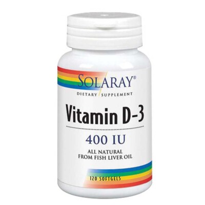 Vitamin D-3 400 IU 120 Softgels By Solaray