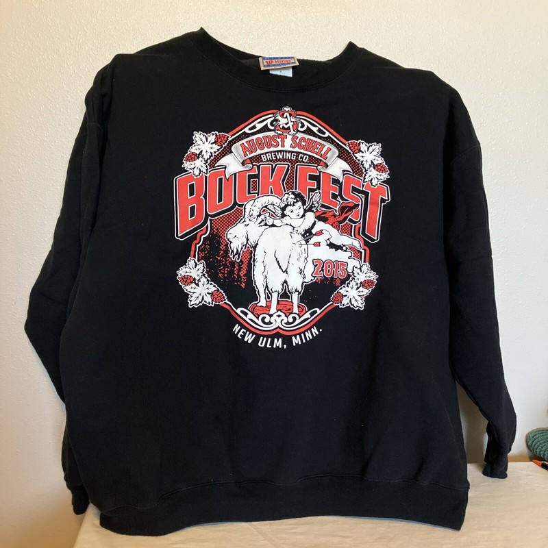 August Schell’s Brewing Co. 2015 Bock Fest Sweatshirt Size L (42-44)