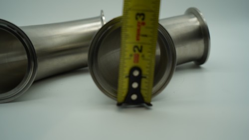 2 Stück 90 Grad Winkel | Tri Clamp 2,5 (2 1/2) Zoll - Sanitär SS304 NEU - Bild 5 von 6