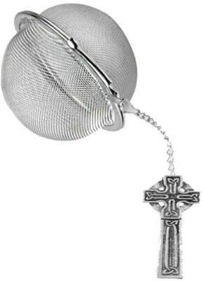 ppg37 Celtic Cross 2 Zoll Tee Kugel Mesh Infuser Edelstahl Kugel Sieb 