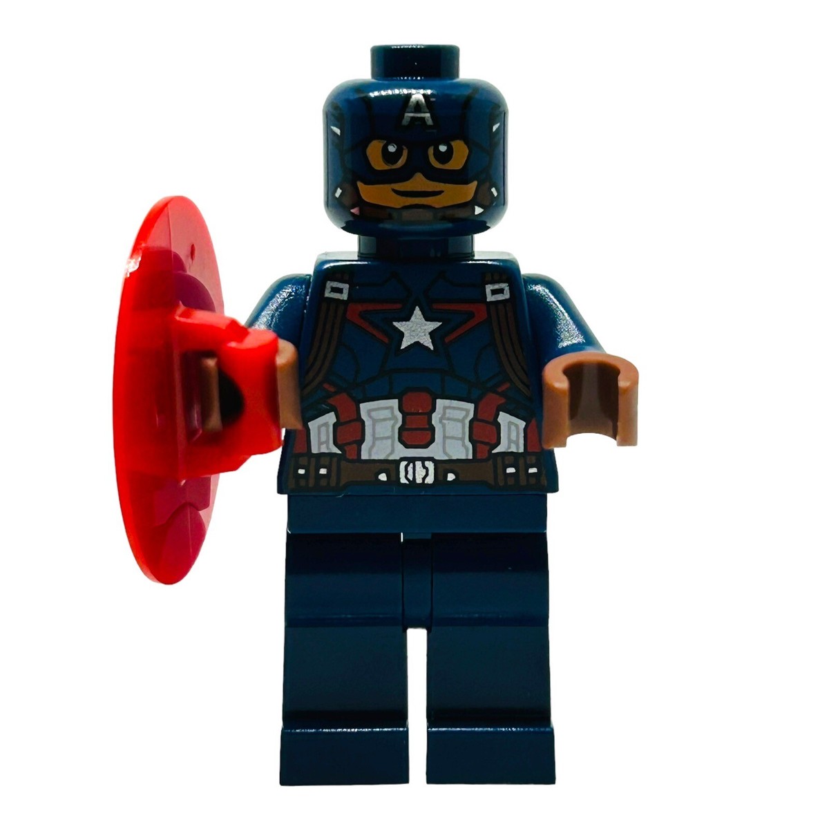 LEGO Captain America Minifigure Detailed Suit Mask Marvel Super Heroes sh177