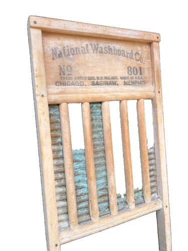 Antique National Washboard Co The Brass King Top Notch # 801 Old