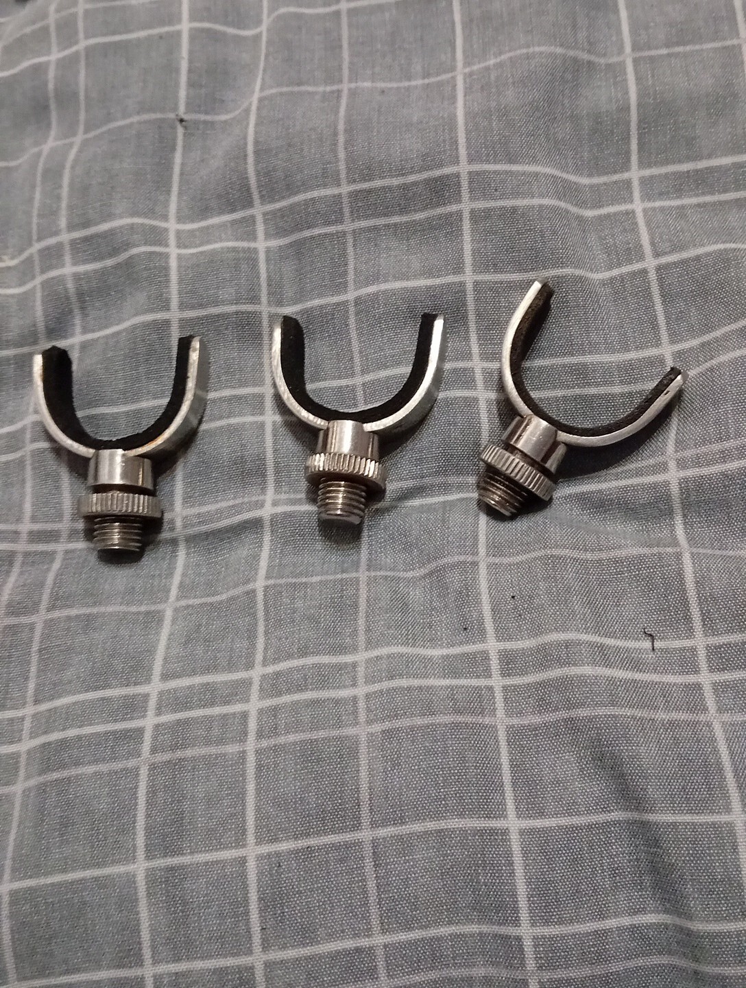 3 X Stainless Steel Rod Rests eBay