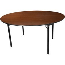Flash Advantage 5 ft. Round Laminate Folding Banquet Table - MEW-60R-WB