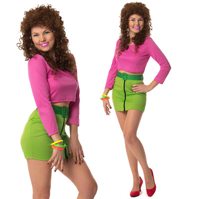 80s 90s Fancy Dress Pop Star Diva Costume Celebrity Popstar Katy