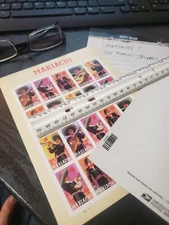 USPS Postage Stamps Sheet of 20 First Class Letter  Mariachi