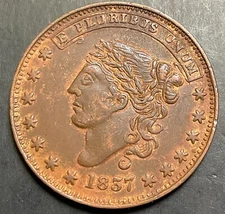 1837 F-16/300 Jarvis Wine Tea Dealer HT-284 New York Elm Hard Times Token b796