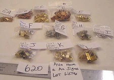 Vtg Fold Over Clasp Silver Brass Gold Plate Jewelry Findings Repair Bracelet 620