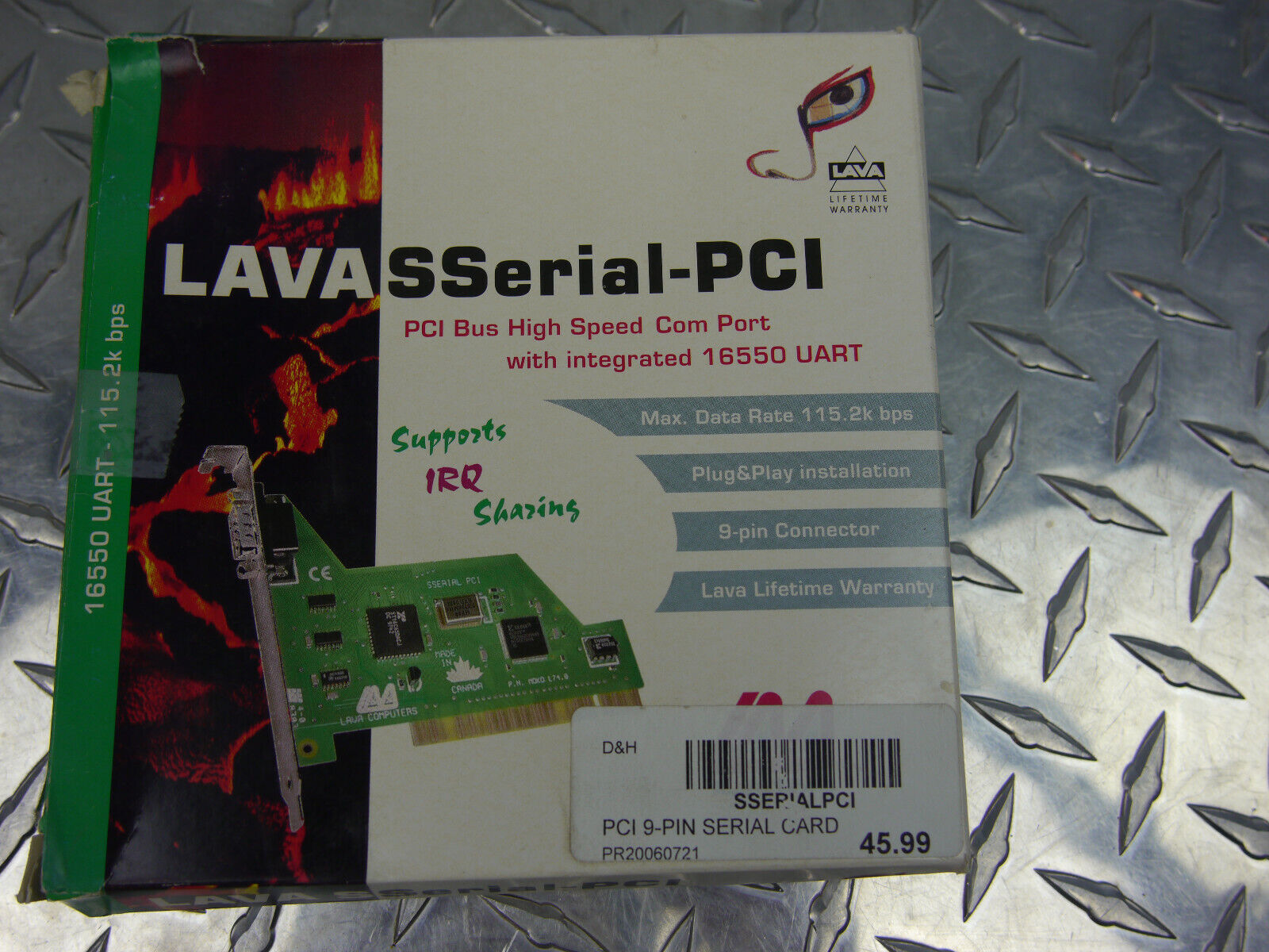 Lava SSerial-PCI With Integrated 16550 UART 115.2k bps 1998 NEW