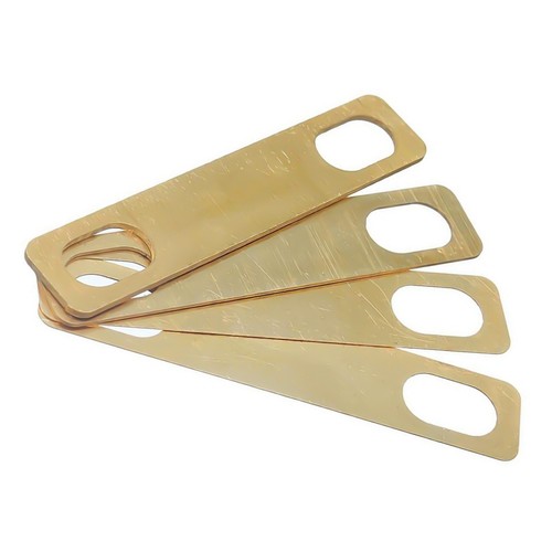 Set 4 Guarnizioni Rialzamento Basso Ottone Strumento Chitarra Collo Spessori Con - Picture 4 of 12