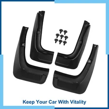 Pack (4) Front Rear Mud Flaps Splash Guards for Toyota Highlander 2014-2019