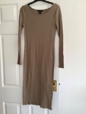 Forever 21 Fawn Long Sleeved Midi Dress M