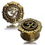 Overgauge Pair Antiqued Brass Tree Of Life Tunnels & Plugs – Tribal Gauges