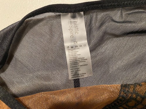 NUEVAS Bragas de Cardo y Aguja para Mujer 2XL Negro/Toffee Manifiesto Malla Ropa Interior - Imagen 8 de 9