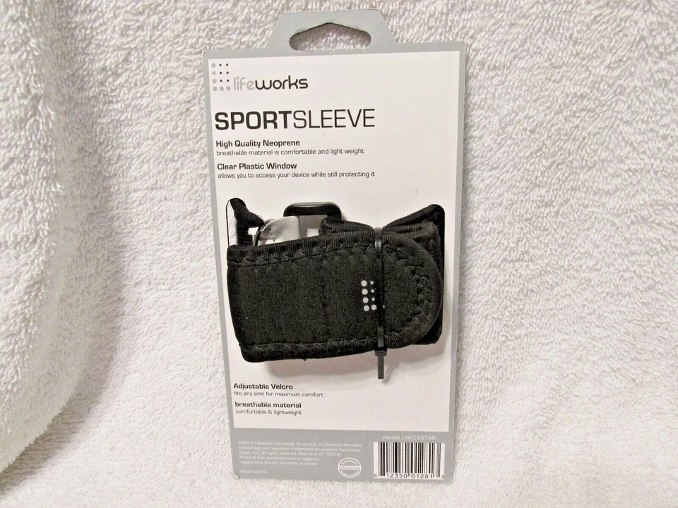 Funda deportiva Lifeworks iPhone 4/4s/5/5s/5c - Negra/Plateada - Totalmente nueva en paquete Foto 2 de 2