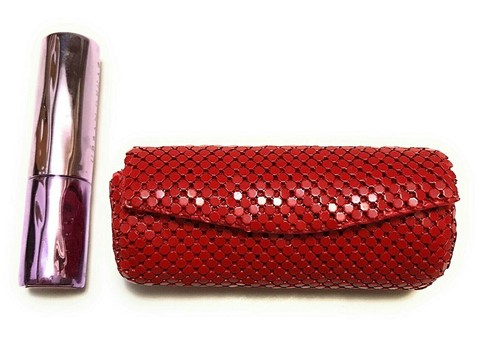 Metal Mesh Small Lip Stick Case "New" USA Stock - Picture 46 of 56