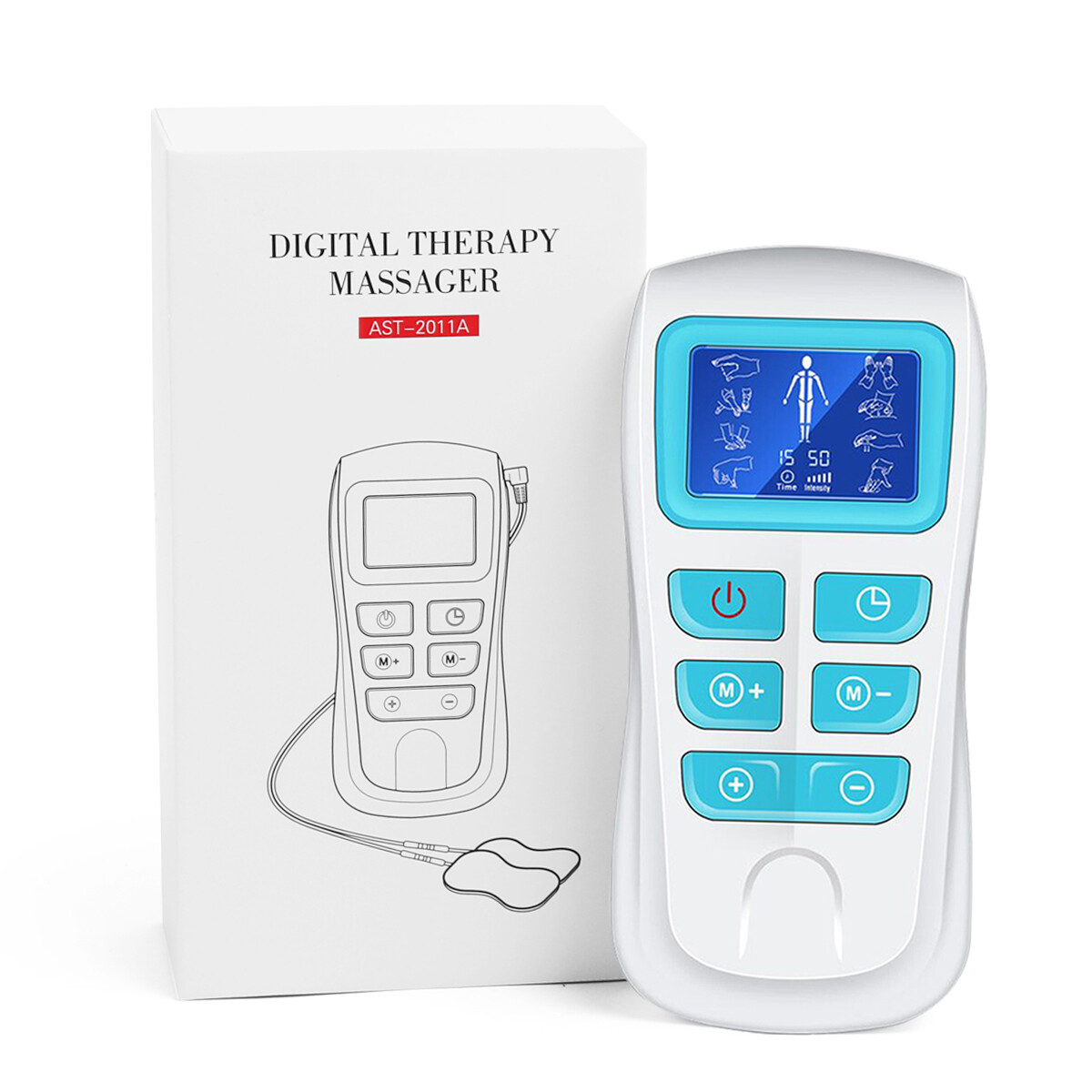 Tens Unit Electric Pulse Massager Machine Muscle Stimulator Therapy