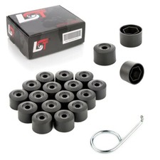 20x Radschraubenkappen Abdeckkappen Set 17 mm schwarz für AUDI TT 8J3 8N3 FV3