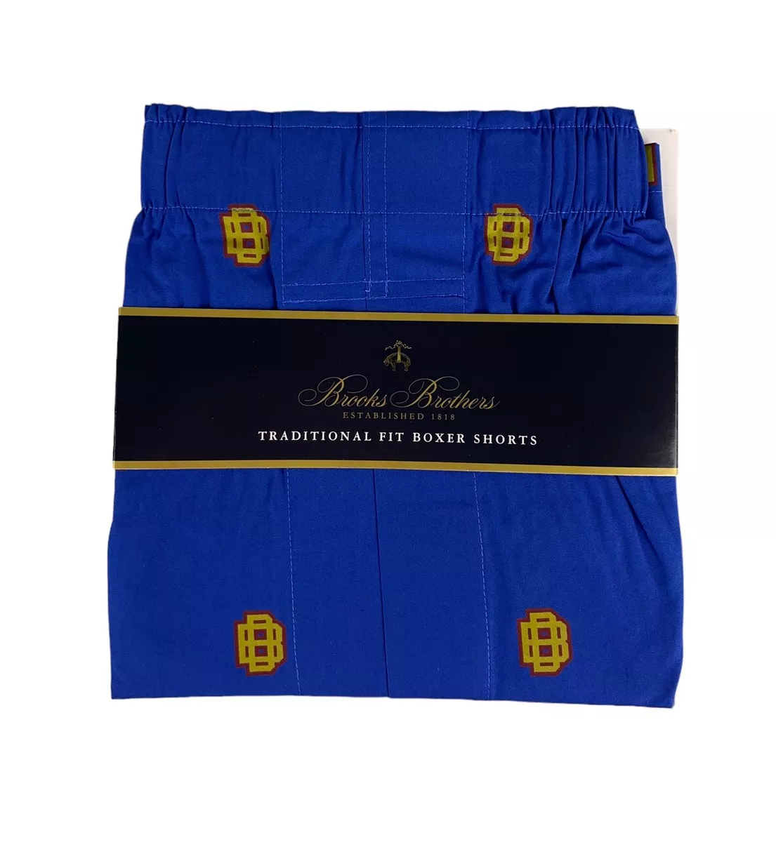 Men's Basic All-cotton Boxers Blue 44