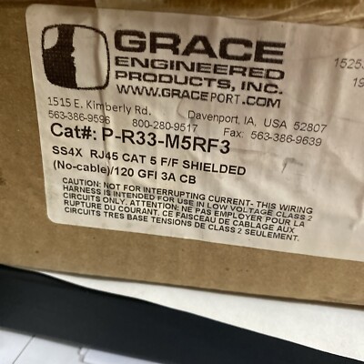 GRACE P-R33-M5RF3 / PR33M5RF3 NEW IN OPEN BOX PANEL INTERFACE CONNECTOR