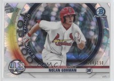2020 Bowman Scouts Top 100 Chrome Atomic Refractor /150 Nolan Gorman #BTP-43 o7m