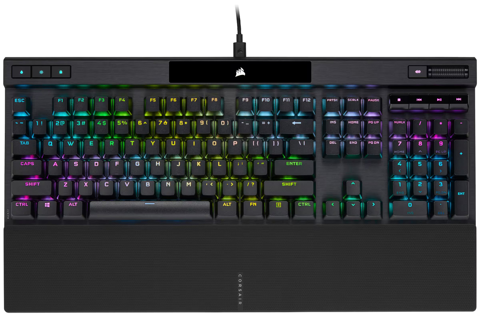 CORSAIR - K70 RGB PRO Full-size Wired Mechanical Cherry MX Speed Linear Switc...