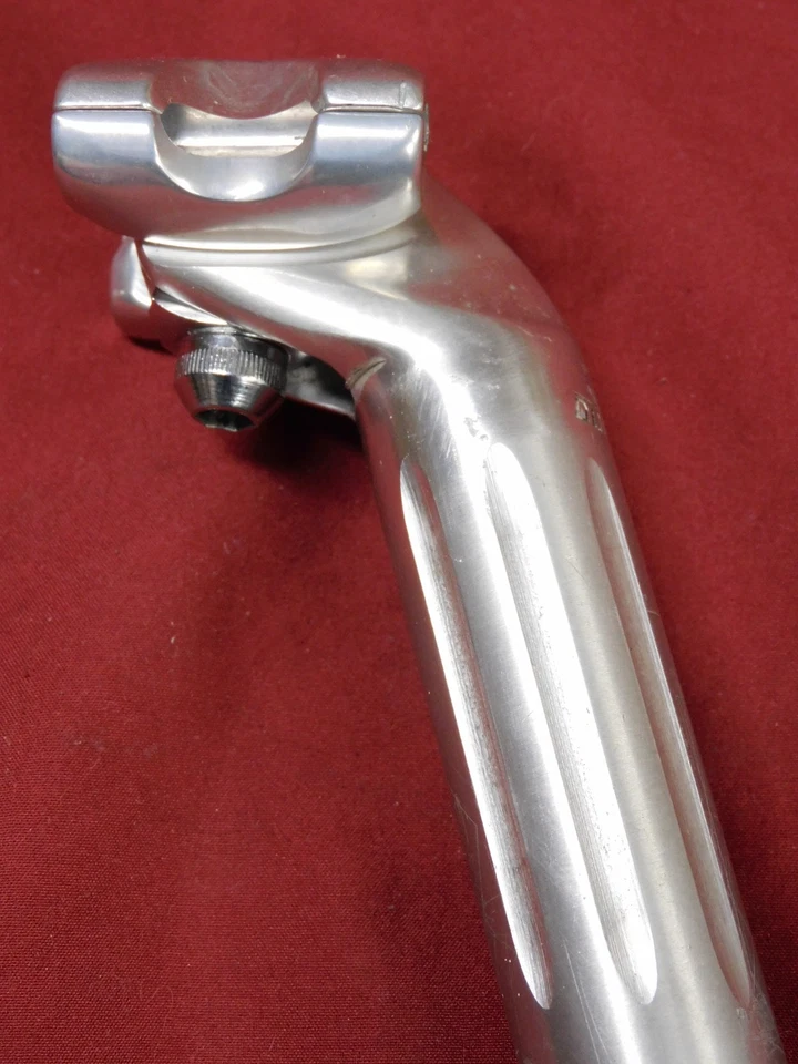 Tija de sillín Shimano Dura-Ace EX 1983 estriada plateada SP-7200 27,0 mm Foto 4 de 4