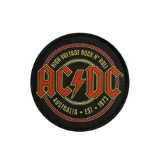 AC/DC High Voltage Rock N Roll Printed Sew On Patch - OFFICIAL 37-L