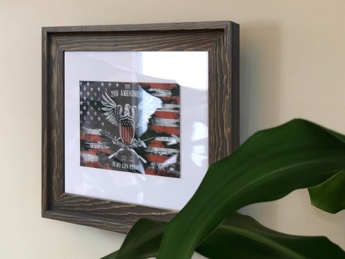 Hidden Storage Photo Frame for Gun and Valuables / *NATURAL WOOD* - Afbeelding 5 van 45