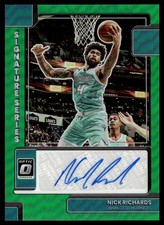 2022-23 Donruss Optic Nick Richards Signature Auto Green Hornets
