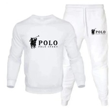 Men's two-piece round-neck sweatshirt jogging pants, autumn and winter fashion