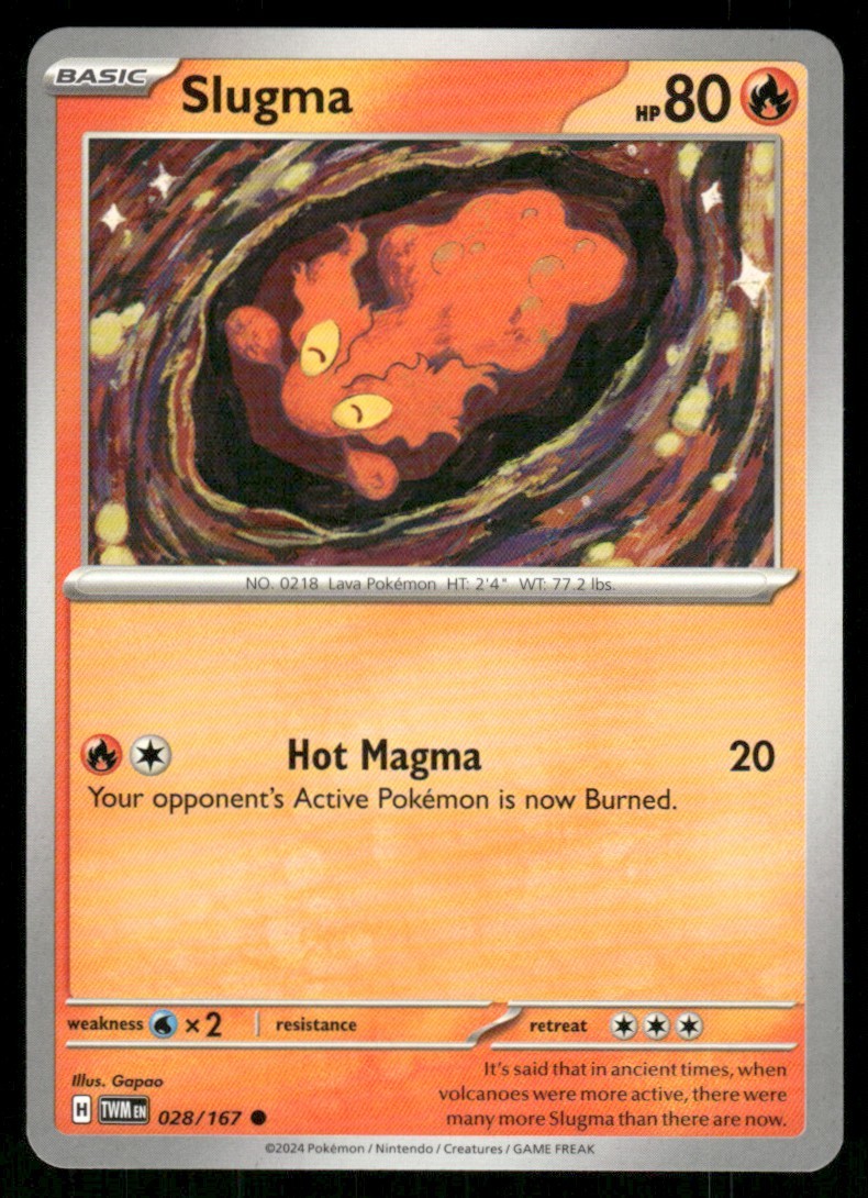 2024 Scarlet & Violet Series - Temporal Forces Slugma Common #28