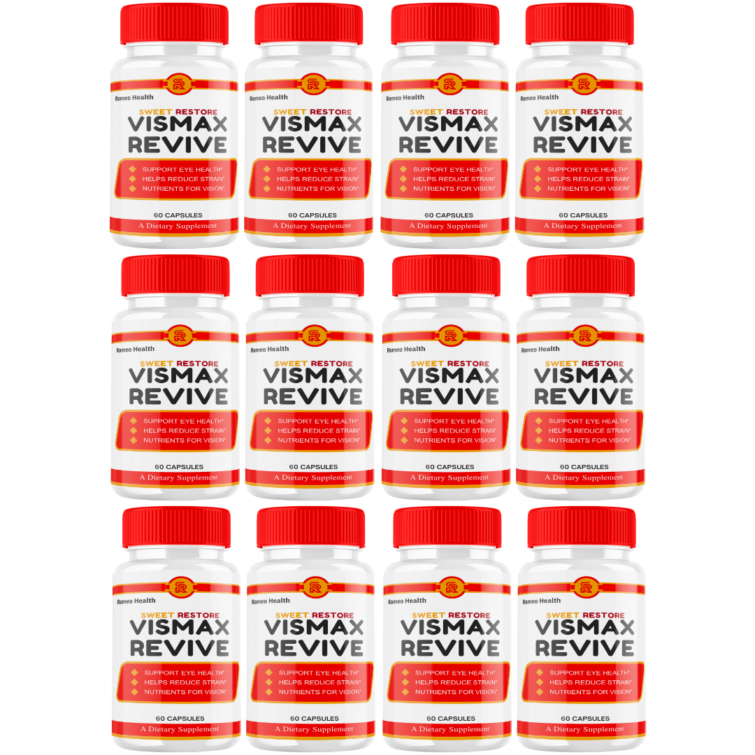 Vismax Revive, Advanced Eye Supplement for Clear and Healthy Eyes (12 Bottle)