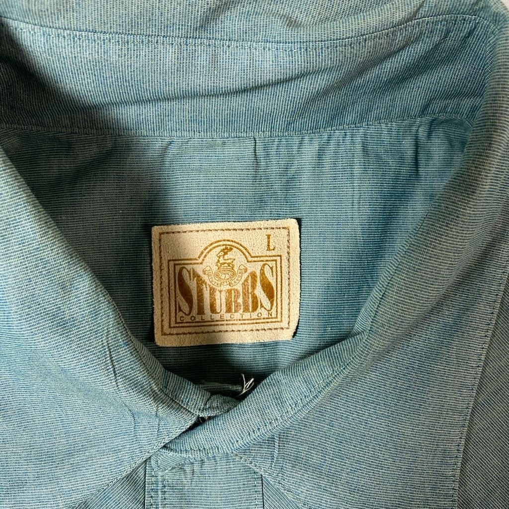 Stubbs Collection Western Style Long Sleeve Button Down Shirt (1234) View 2