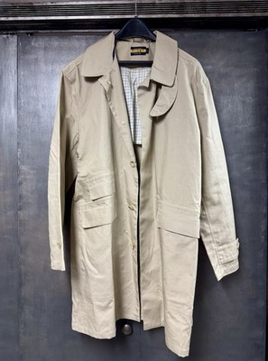 RUGBY Ralph Lauren Mackintosh-style unlined Cotton Car/Rain Coat sz. Large