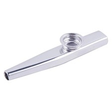 Metal Kazoo Instrument Aluminum Alloy Mouth Flute 1 Pc with Diaphragms