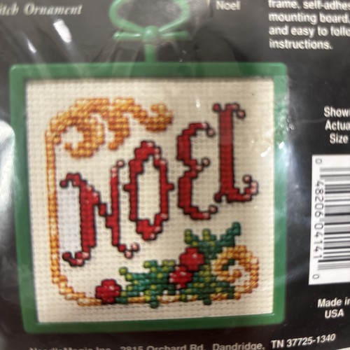 Needlemagic Stitch 'N Frame Kit Decorazioni Punto Croce Natale NUOVO Set di 5 - Foto 11 di 15