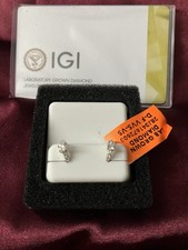 .925 Sterling Silver And Lab Grown Diamond Hu...