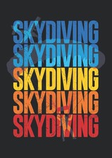 Notizbuch A4 kariert: Skydiving Vintage Design 120