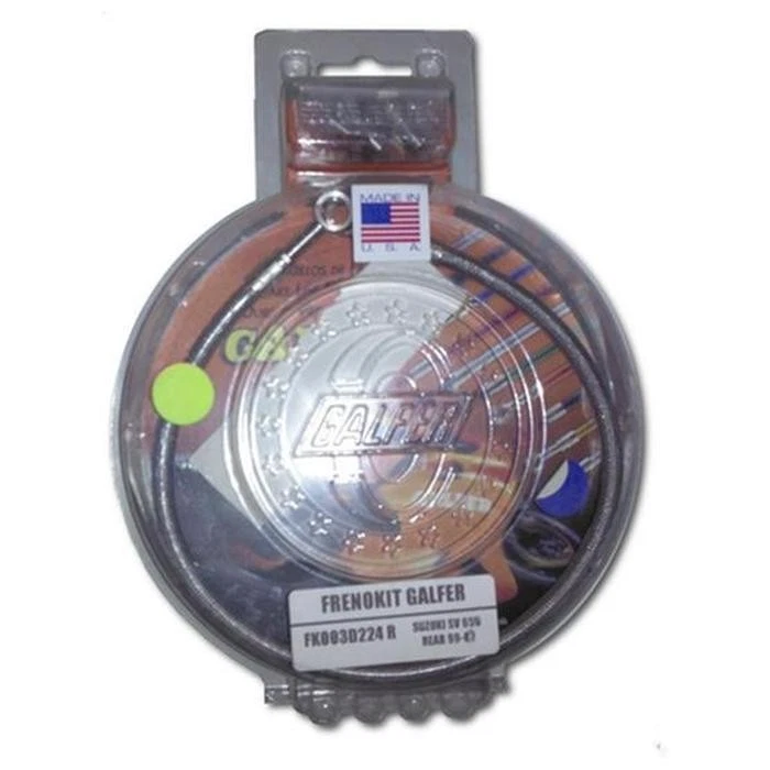 Stainless Steel Rear Brake Line Kit Galfer FK003D234R For 86-01 Suzuki RM80 - Image 2 of 3