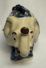 Lovely Polish Pottery Elephant Ornament Trunk Up! — photo 4