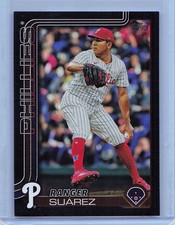 2025 Topps Series 1 - Ranger Suarez #56 Black /74