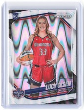 2025 Panini WNBA Prizm Lucy Olsen #145 White Seismic Washington Mystics B